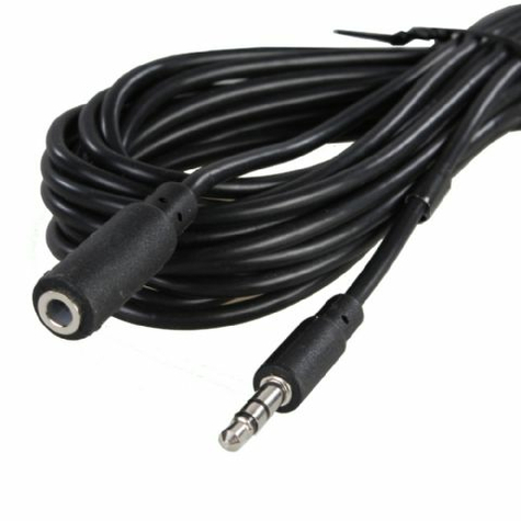 Cable De Enlace De Audio Estéreo 3,5 Mm Macho - 3,5 Mm Hembra 5m