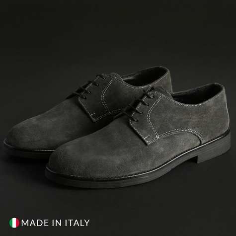 Zapatos Con Cordones Duca Di Morrone Hombre 058_Camoscio_Grigio