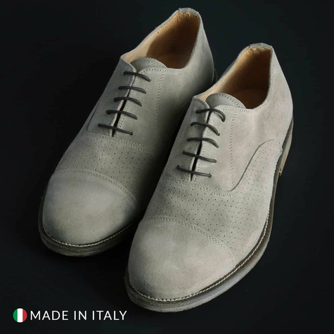 Zapatos Con Cordones Duca Di Morrone Hombre 1003_Camoscio-B_Tortora