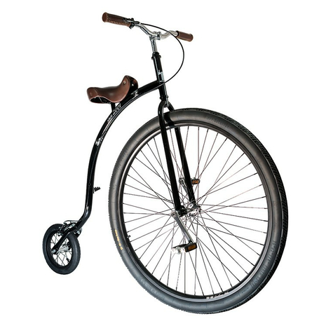 Bicicleta De Caballero Penny-Farthing Qu-Ax 36 Negro 