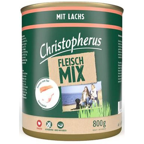 Christopherus Meat Mix - With Salmon 800g Can