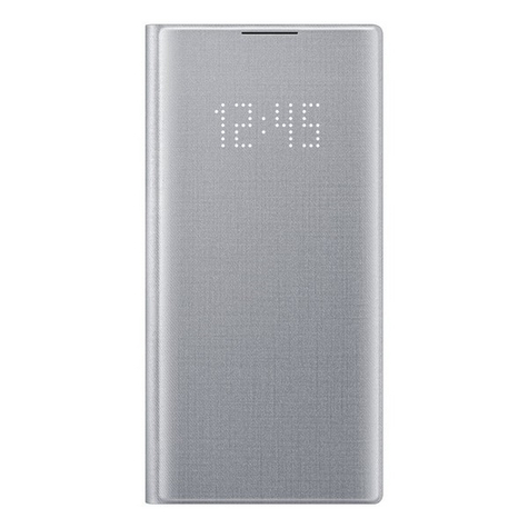 Samsung Ef Nn970 Led View Cover N970f Note 10 Silver Pocket Cover Case Protector Mobile Phone Wallet Book Case
