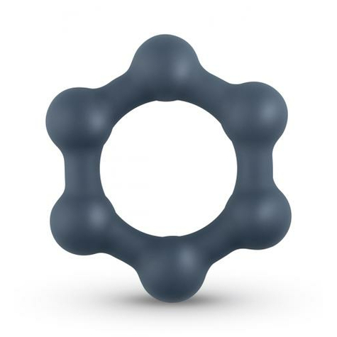 Hexagon Penis Ring With Steel Balls