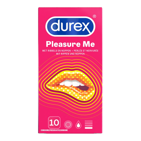 Preservativos Pleasure Me De Durex - 10 Preservativos