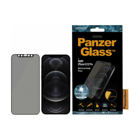 Panzerglass Apple Iphone 12/12 Pro Cf Privacidad Antibacteriana E-To-E, Negro