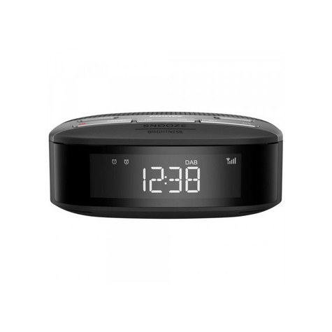 Philips Tar3505 Radio Alarm Clock, Black