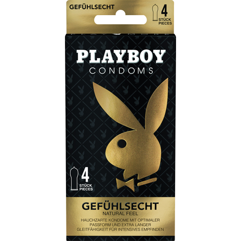 Condones Playboy Feel Real 4pcs