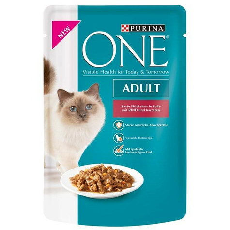 Purina One Beef & Carrots 85g Fresh Pouch