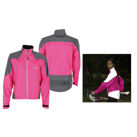 Proviz Nightrider Jacket Mujer Rosa/Reflectante Gr. 40               