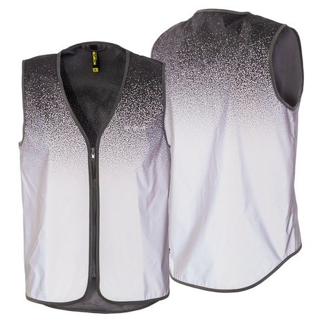 Chaleco De Seguridad Wowow Storm Totalmente Reflectante, Gris Claro, Talla M    