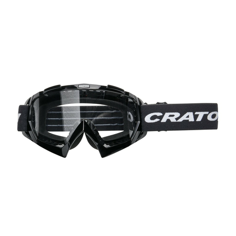 Gafas De Mtb Cratoni C-Rage Negro Brillante, Lente Transparente      