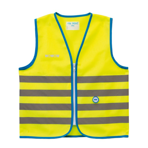 Chaleco De Seguridad Wowow Fun Jacket Para Niños Amarillo Con Rayas Reflectantes Gr. M