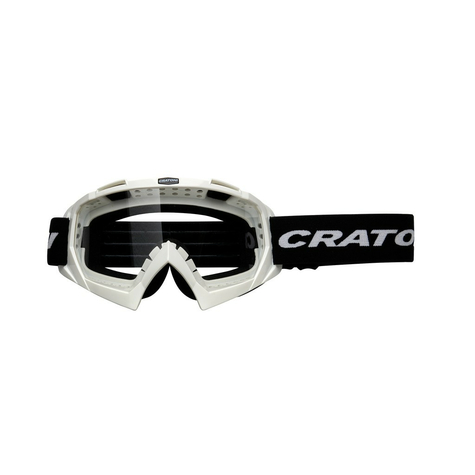 Gafas De Mtb Cratoni C-Rage Blanco Brillo, Lente Transparente         