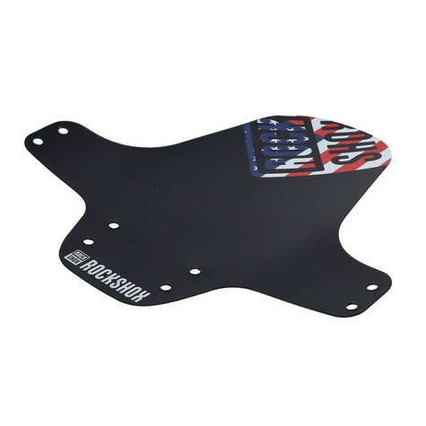 Fender Mtb Rockshox Universal Delantero 00.4318.020.032,Sw+Impresión De La Bandera De Estados Unidos     