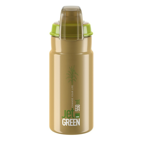 Botella De Agua Elite Jet Green Plus 550ml, Verde/Marrón                       