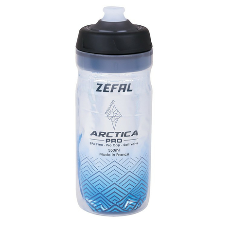 Botella De Agua Zefal Arctica Pro 55 550ml, Azul Plateado                      