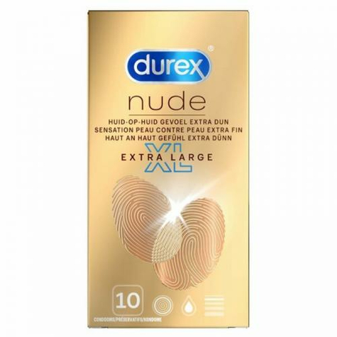 Condones Durex Nude Xl - 10 Unidades