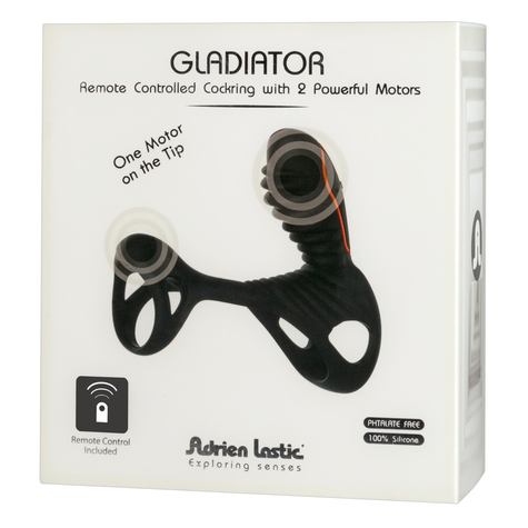 Cock Rings : Adrien Lastic Gladiator Remote Controlled Vibrating Cock Ring