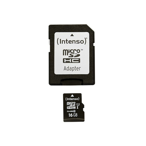 Microsdhc 16gb Intenso Premium Cl10 Uhs-I + Adaptador Blister