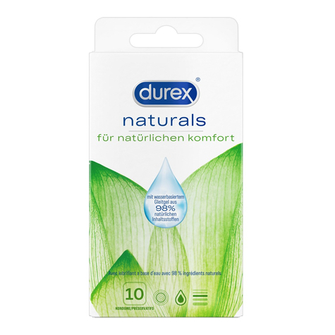 Condones Y Durex Naturals 10pcs