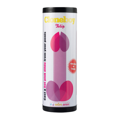 Conjunto De Impresión Cloneboy Consolador Rosa Fuerte