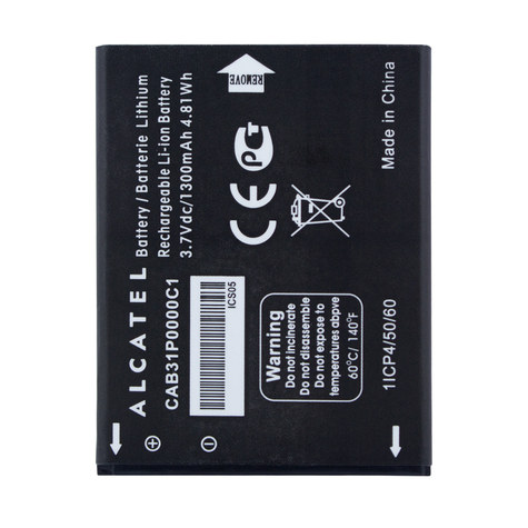 Alcatel - Batería Li-Ion - Cab31p0000c1 - Ot-990, Ot985, Ot-918 - 1300mah