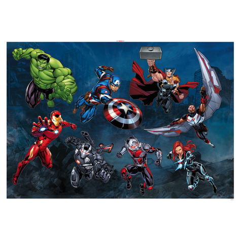 Wall Tattoo - Avengers Action - Size 100 X 70 Cm