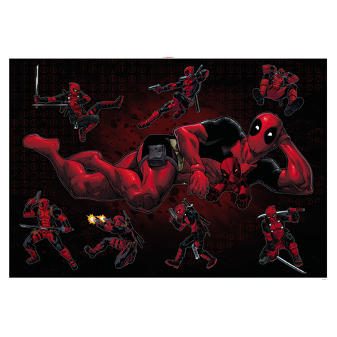 Wall Tattoo - Deadpool Posing - Size 100 X 70 Cm
