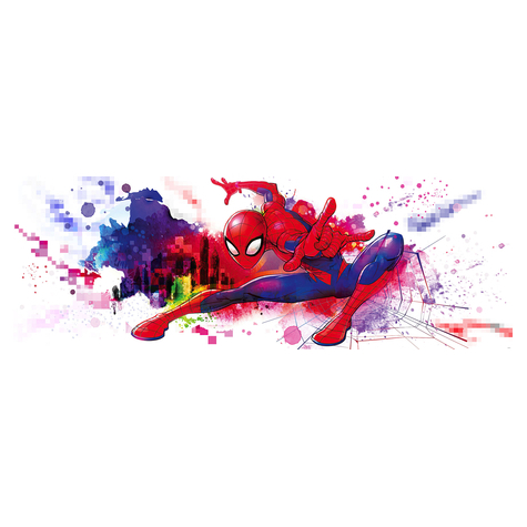 Papel Pintado Foto - Spider-Man Graffiti Art - Tamaño 368 X 127 Cm