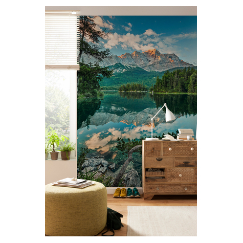 Photomurals  Photo Wallpaper - Mirror Lake - Size 184 X 254 Cm