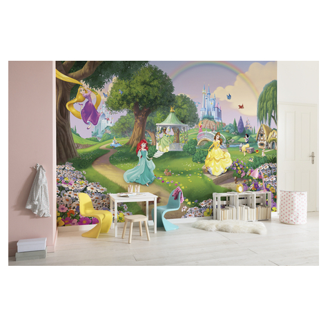 Papel Pintado Foto - Disney Princess Rainbow - Tamaño 368 X 254 Cm