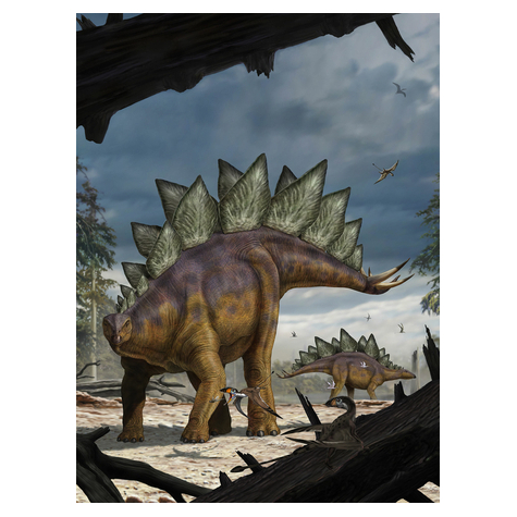 Papel Pintado Foto  - Estegosaurio - Formato 184 X 248 Cm