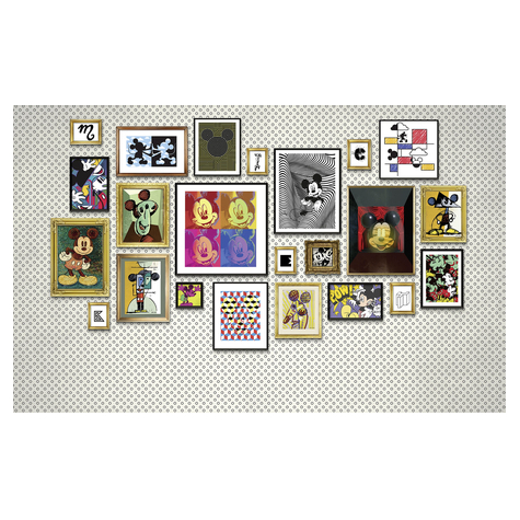 Non-Woven Wallpaper - Mickey Art Collection - Size 400 X 250 Cm