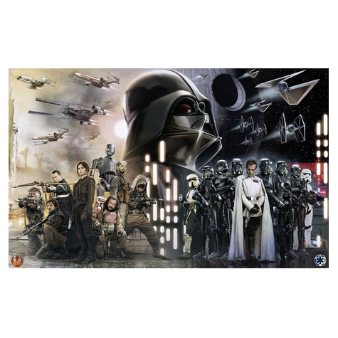 Non-Woven Wallpaper - Star Wars Collage - Size 400 X 250 Cm