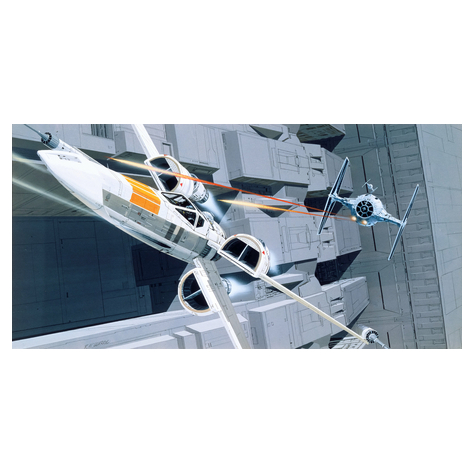 Papel Pintado Foto  - Star Wars Classic Rmq X-Wing Vs Tie-Fighter - Tamaño 500 X 250 Cm