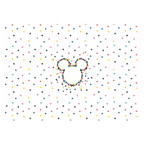 Non-Woven Wallpaper - Mickey Heads-Up - Size 400 X 280 Cm