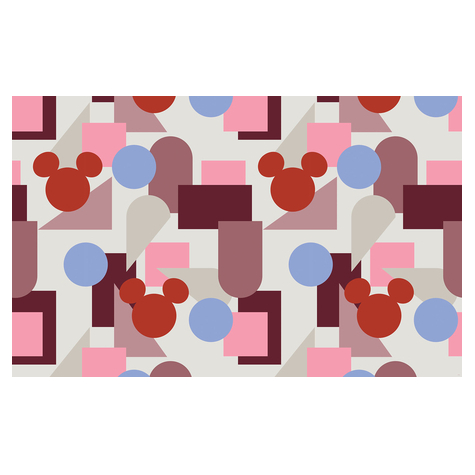 Non-Woven Wallpaper - Colourful Mickey - Size 400 X 250 Cm