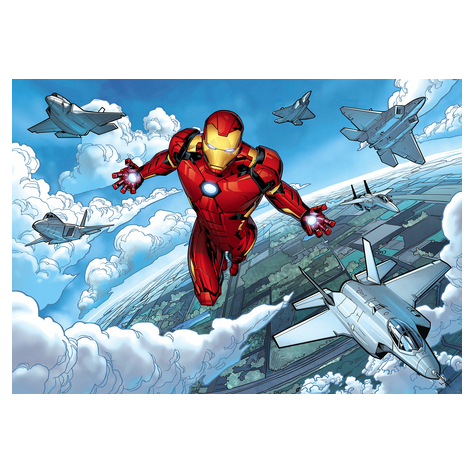 Papel Pintado Foto  - Vuelo De Iron Man - Tamaño 400 X 280 Cm