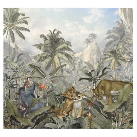 Non-Woven Wallpaper - Lion King Hills - Size 300 X 280 Cm