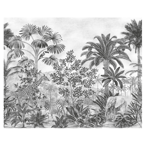 Non-Woven Wallpaper - Jungle Evolution - Size 350 X 280 Cm