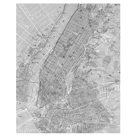 Papel Pintado Foto  - Nyc Map - Tamaño 200 X 250 Cm