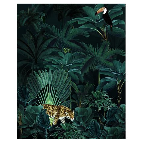 Papel Pintado Foto  - Jungle Night - Formato 200 X 250 Cm