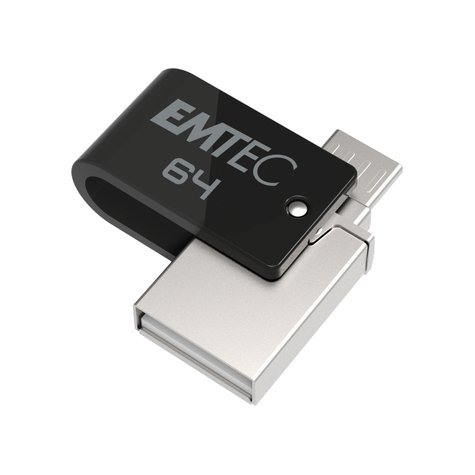 Memoria Usb 64gb Emtec Mobile & Go Dual Usb2.0 - Microusb T260