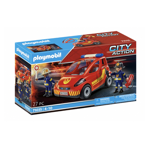 Playmobil City Action - Coche Pequeño De Bomberos (71035)