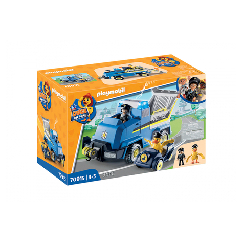 Playmobil Pato De Guardia - Vehículo De Emergencia De La Policía (70915)