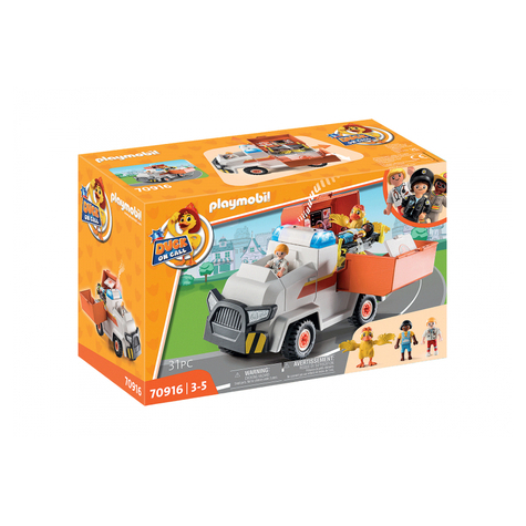 Playmobil Pato De Guardia - Vehículo Médico De Urgencias (70916)