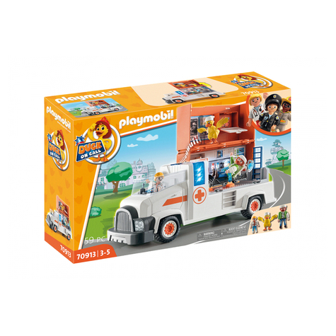 Playmobil Pato De Guardia - Camión Médico De Urgencias (70913)