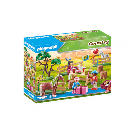 Playmobil Country - Fiesta De Cumpleaños Infantil En La Granja De Ponis (70997)