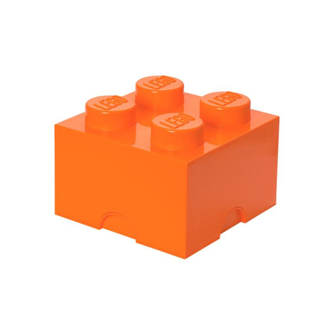 Lego Ladrillo De Almacenamiento 4 Naranja (40031760)