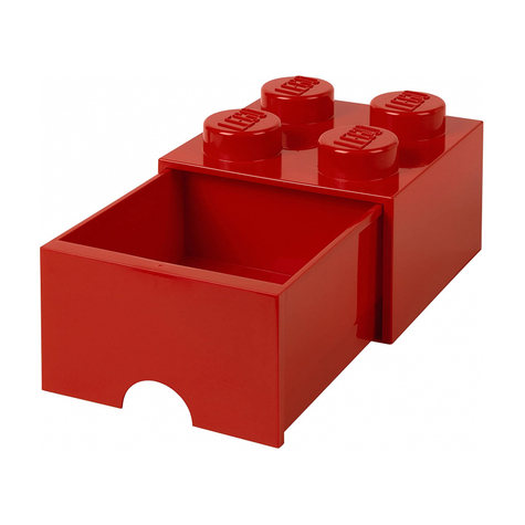 Lego Almacenamiento Ladrillo Cajón 4 Rojo (40051730)